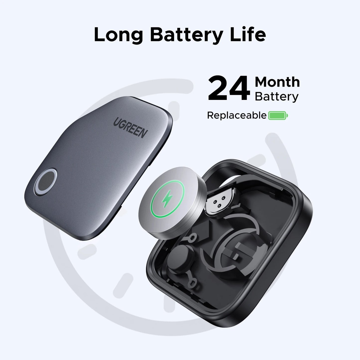 Smart Tag Bluetooth Tracker, Keys Finder Item Locator Smarttag up to 2 Year Battery for Iphone Apple Find My (Only IOS)