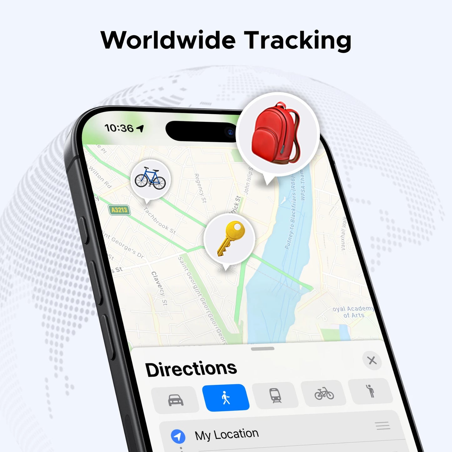 Smart Tag Bluetooth Tracker, Keys Finder Item Locator Smarttag up to 2 Year Battery for Iphone Apple Find My (Only IOS)